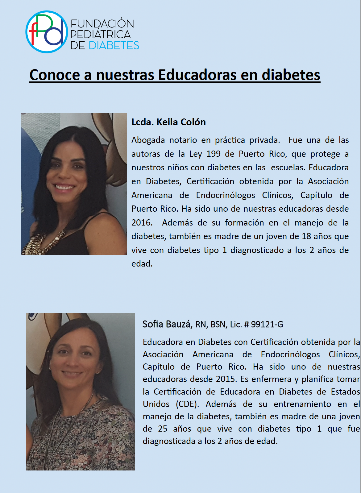 Equipo de Educadoras en Diabetes